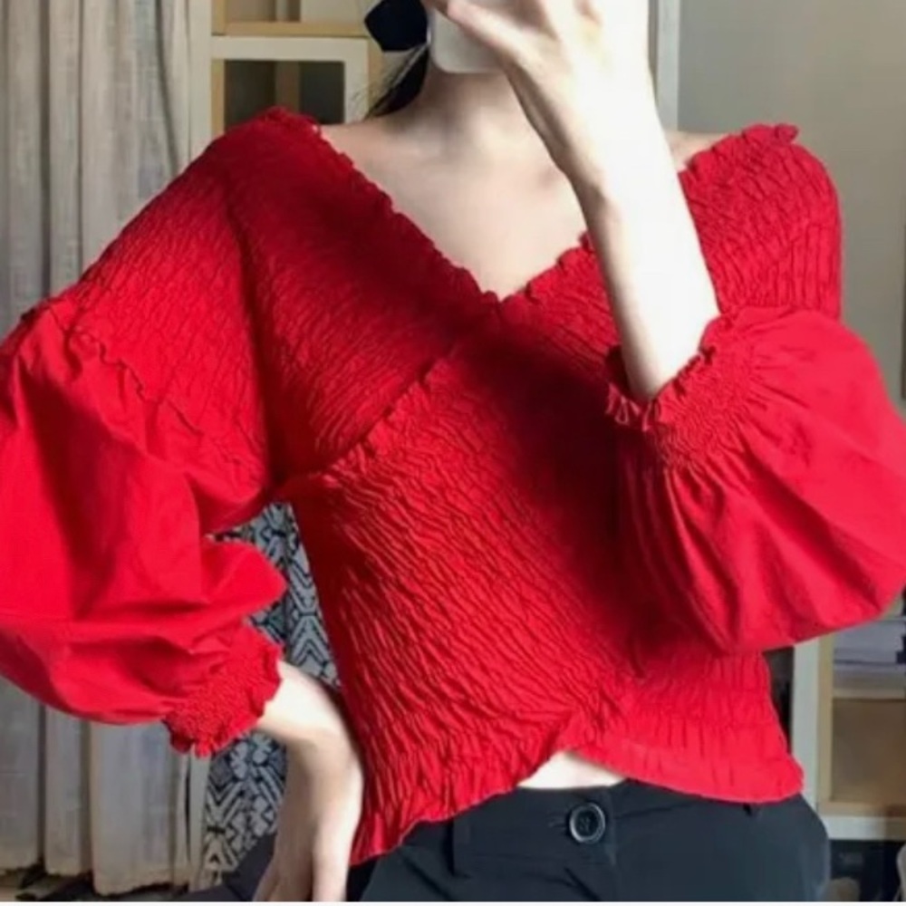 Zara Red Top